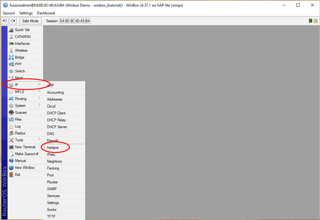 mikrotik winbox hotspot bandwidth